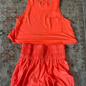 FP Movement by Free People Orange Athletic Shorts